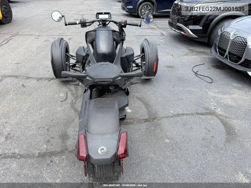 2021 Can-Am Ryker VIN: 3JB2FEG22MJ001539 Lot: 45607307