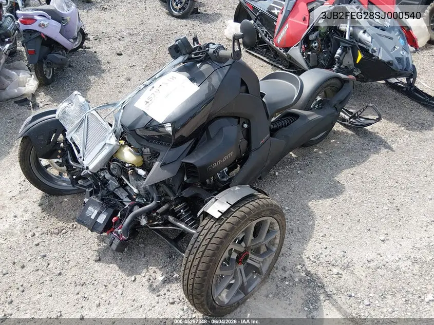 2025 Can-Am Ryker VIN: 3JB2FEG28SJ000540 Lot: 45297348
