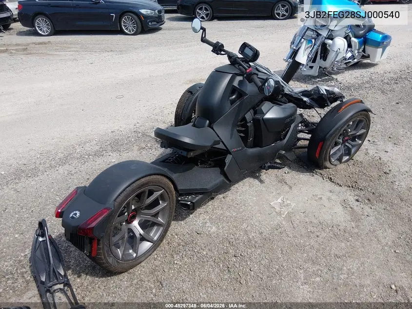 2025 Can-Am Ryker VIN: 3JB2FEG28SJ000540 Lot: 45297348