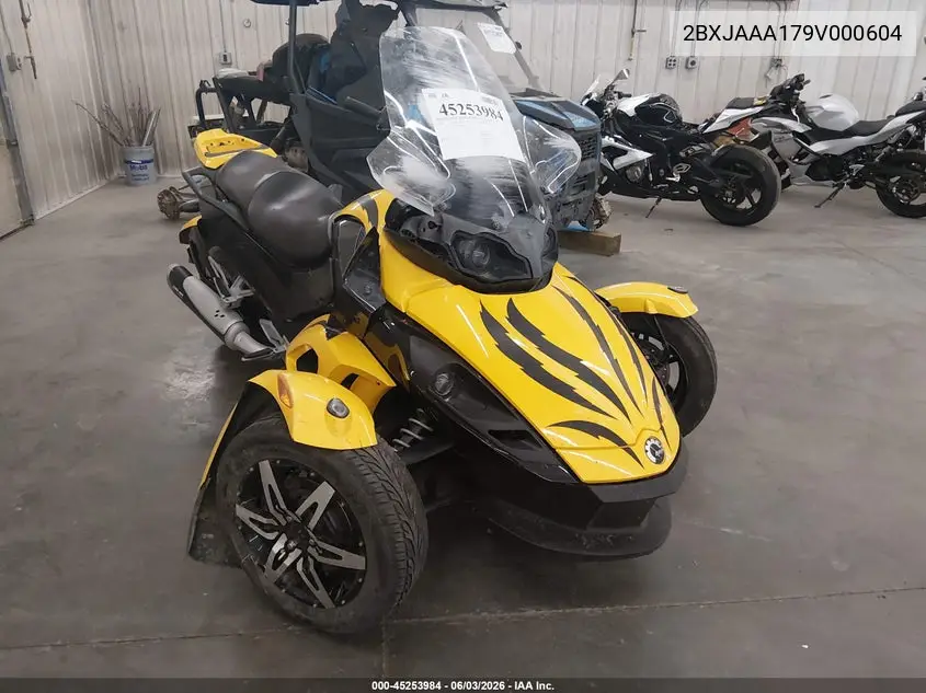 2009 Can-Am Spyder Roadster Rs VIN: 2BXJAAA179V000604 Lot: 45253984