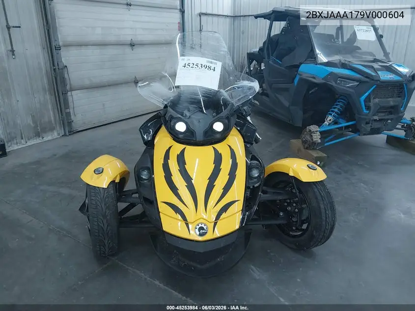2009 Can-Am Spyder Roadster Rs VIN: 2BXJAAA179V000604 Lot: 45253984
