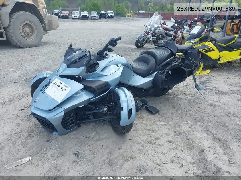 2022 Can-Am Spyder Roadster F3-T/F3 Limited VIN: 2BXREDD29NV001339 Lot: 44956927