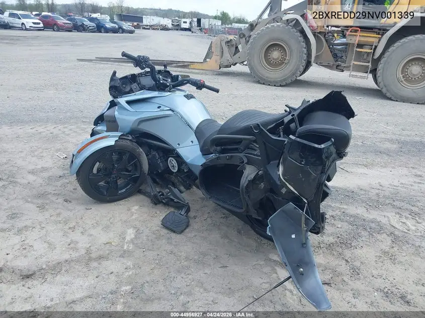 2022 Can-Am Spyder Roadster F3-T/F3 Limited VIN: 2BXREDD29NV001339 Lot: 44956927