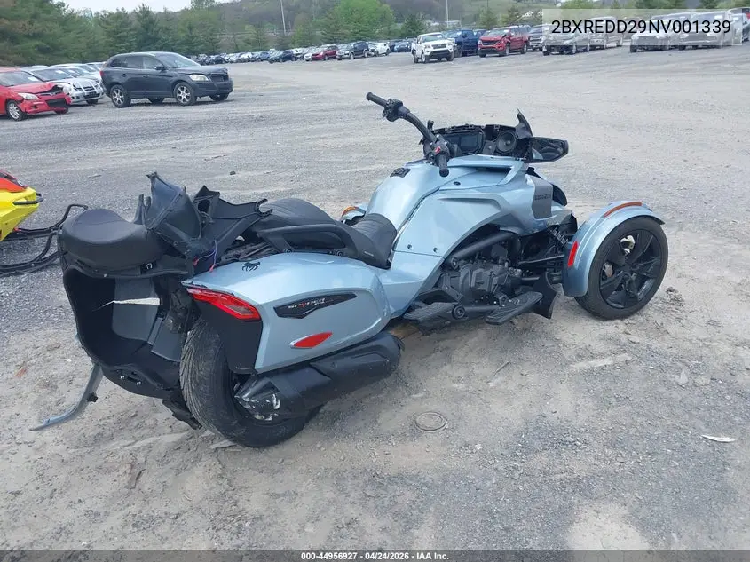 2022 Can-Am Spyder Roadster F3-T/F3 Limited VIN: 2BXREDD29NV001339 Lot: 44956927