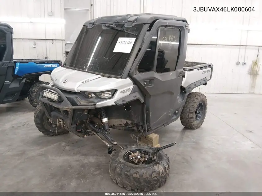 2020 Can-Am Defender Limited Cab Hd10 VIN: 3JBUVAX46LK000604 Lot: 45211426