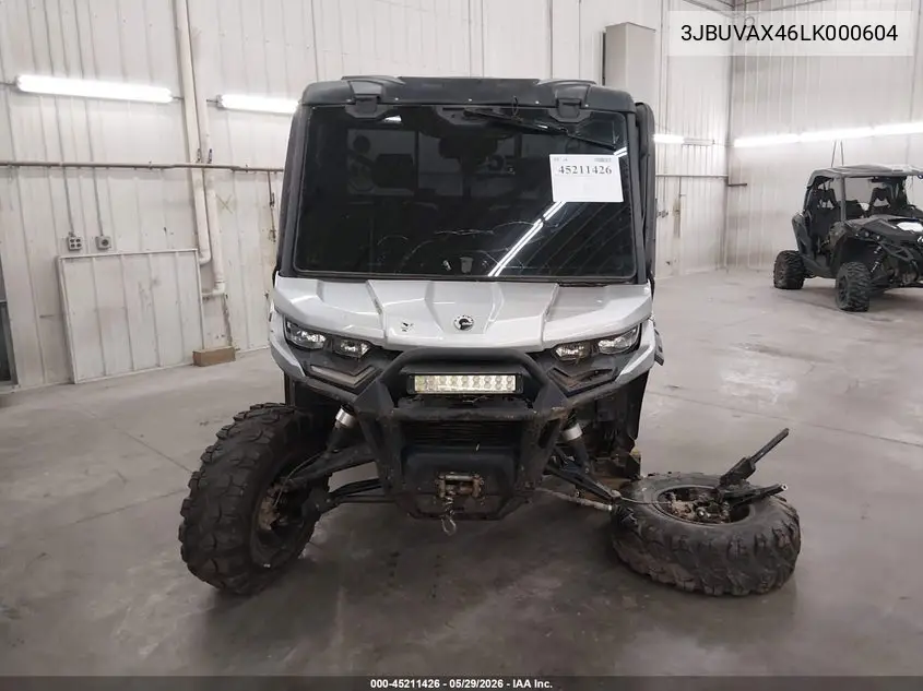 2020 Can-Am Defender Limited Cab Hd10 VIN: 3JBUVAX46LK000604 Lot: 45211426