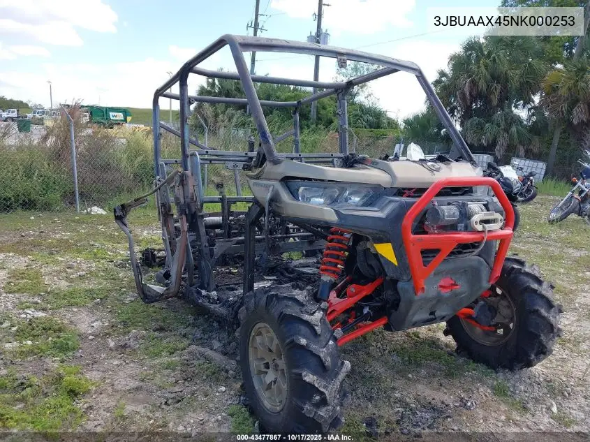 3JBUAAX45NK000253 2022 Can-Am Defender Max X Mr Hd10