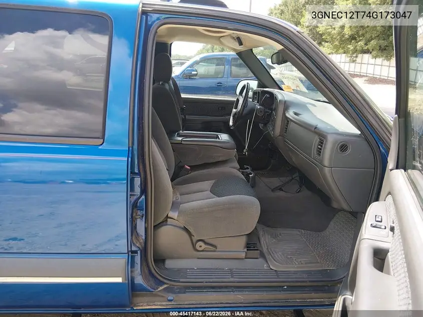 2004 Chevrolet Avalanche 1500 VIN: 3GNEC12T74G173047 Lot: 45417143
