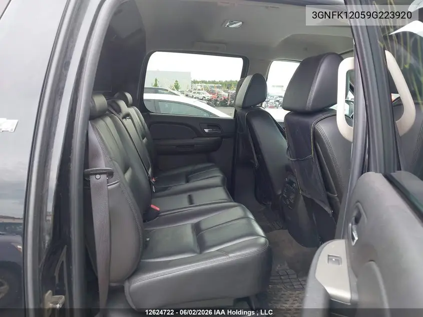2009 Chevrolet Avalanche 1500 Ls/Ltz VIN: 3GNFK12059G223920 Lot: 12624722x