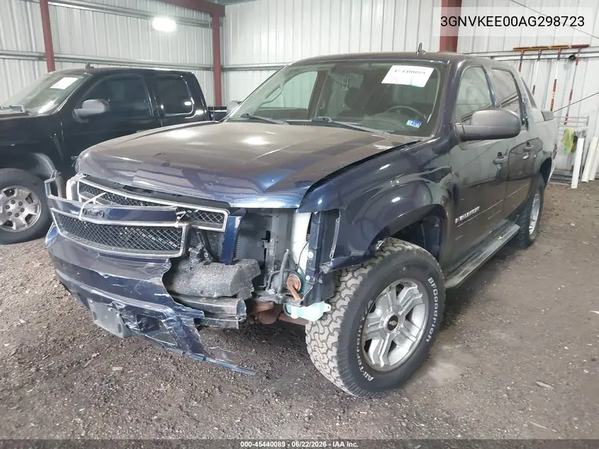 2010 Chevrolet Avalanche 1500 Ls VIN: 3GNVKEE00AG298723 Lot: 45440089