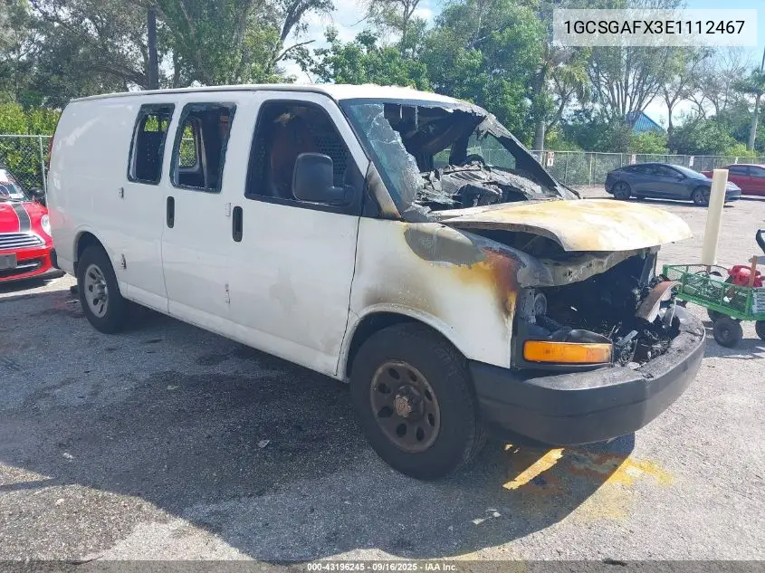 1GCSGAFX3E1112467 2014 Chevrolet Express 1500 Work Van