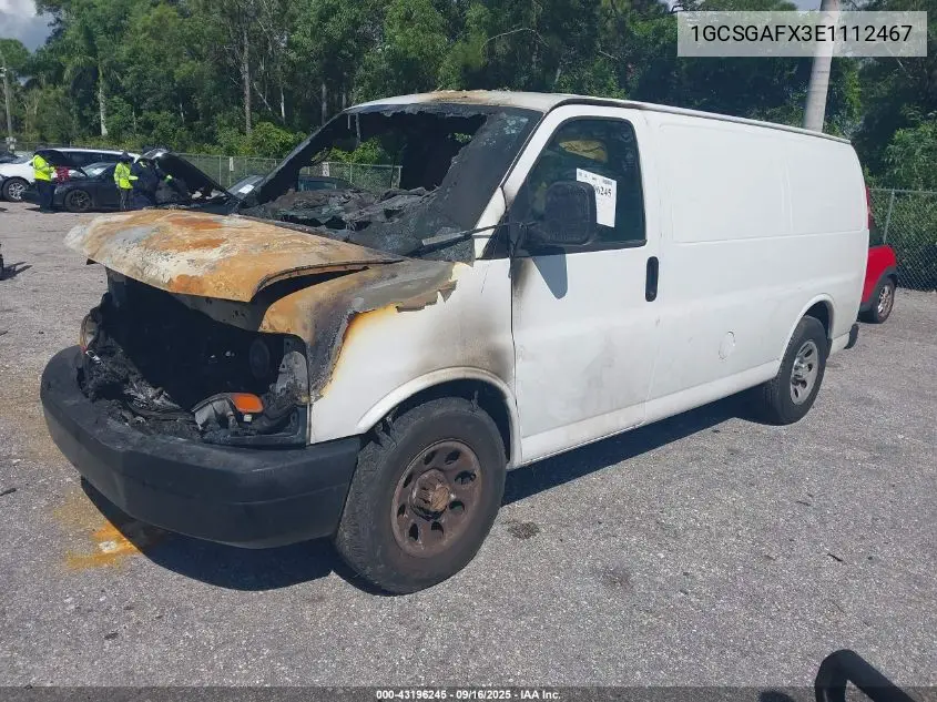1GCSGAFX3E1112467 2014 Chevrolet Express 1500 Work Van