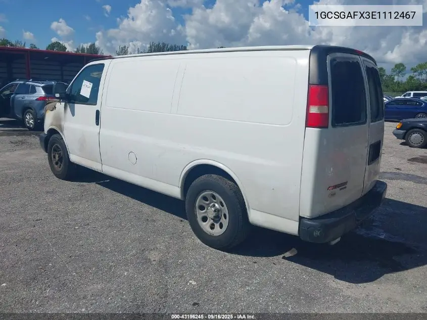 1GCSGAFX3E1112467 2014 Chevrolet Express 1500 Work Van
