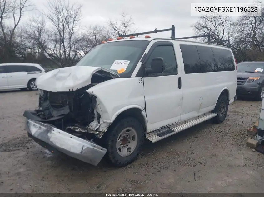 1GAZGYFGXE1196528 2014 Chevrolet Express 3500 Lt