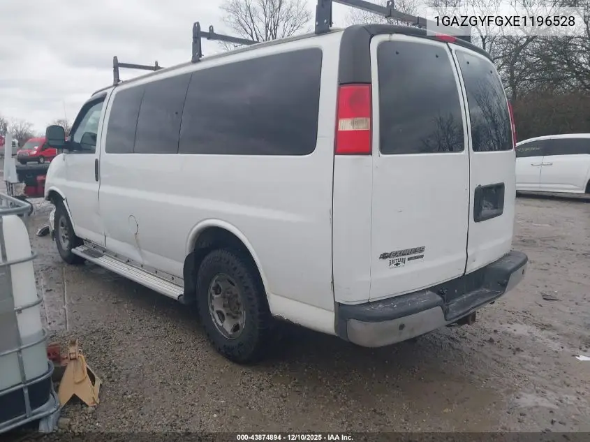 1GAZGYFGXE1196528 2014 Chevrolet Express 3500 Lt