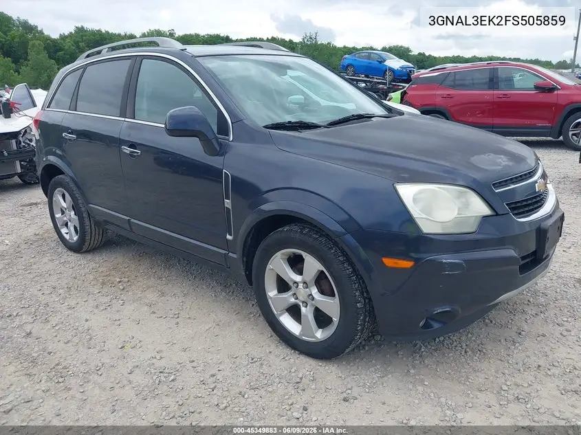 2015 Chevrolet Captiva Sport Fleet Lt VIN: 3GNAL3EK2FS505859 Lot: 45349883