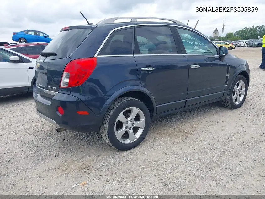 2015 Chevrolet Captiva Sport Fleet Lt VIN: 3GNAL3EK2FS505859 Lot: 45349883