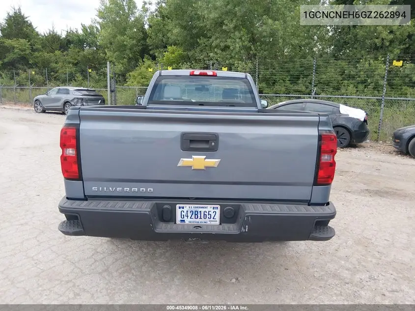 2016 Chevrolet Silverado 1500 Work Truck VIN: 1GCNCNEH6GZ262894 Lot: 45349008
