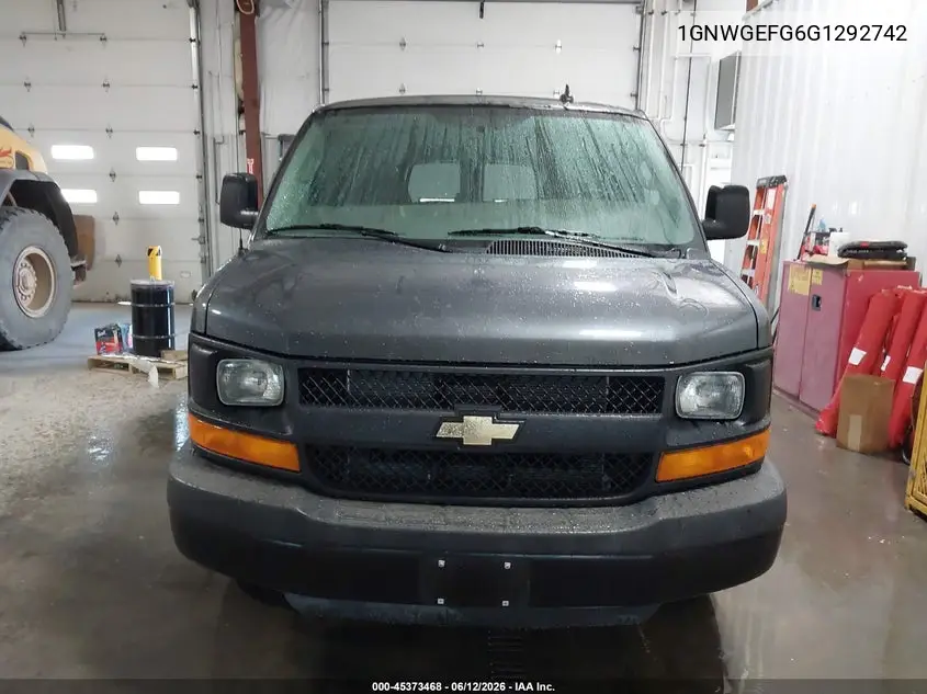 2016 Chevrolet Express 2500 Ls VIN: 1GNWGEFG6G1292742 Lot: 45373468