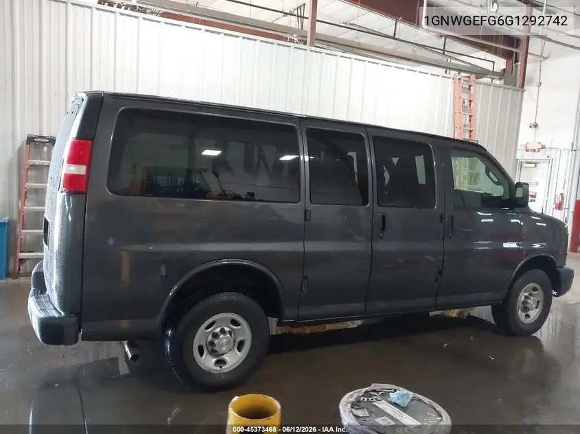 2016 Chevrolet Express 2500 Ls VIN: 1GNWGEFG6G1292742 Lot: 45373468