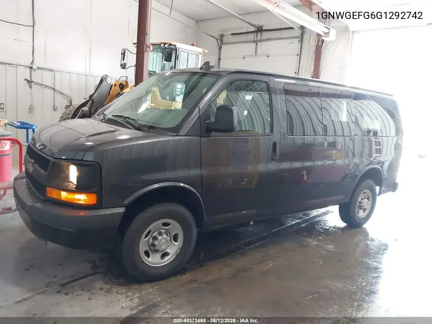 2016 Chevrolet Express 2500 Ls VIN: 1GNWGEFG6G1292742 Lot: 45373468