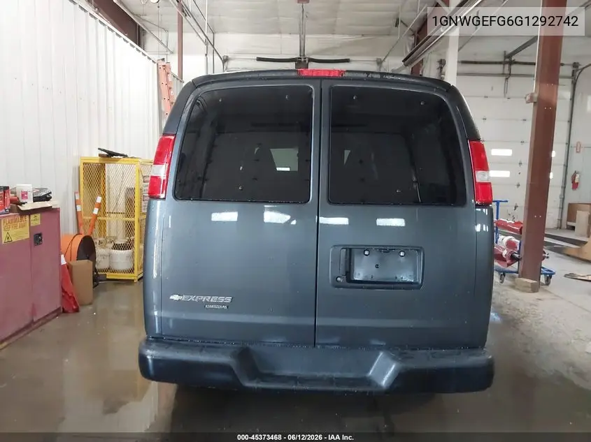 2016 Chevrolet Express 2500 Ls VIN: 1GNWGEFG6G1292742 Lot: 45373468