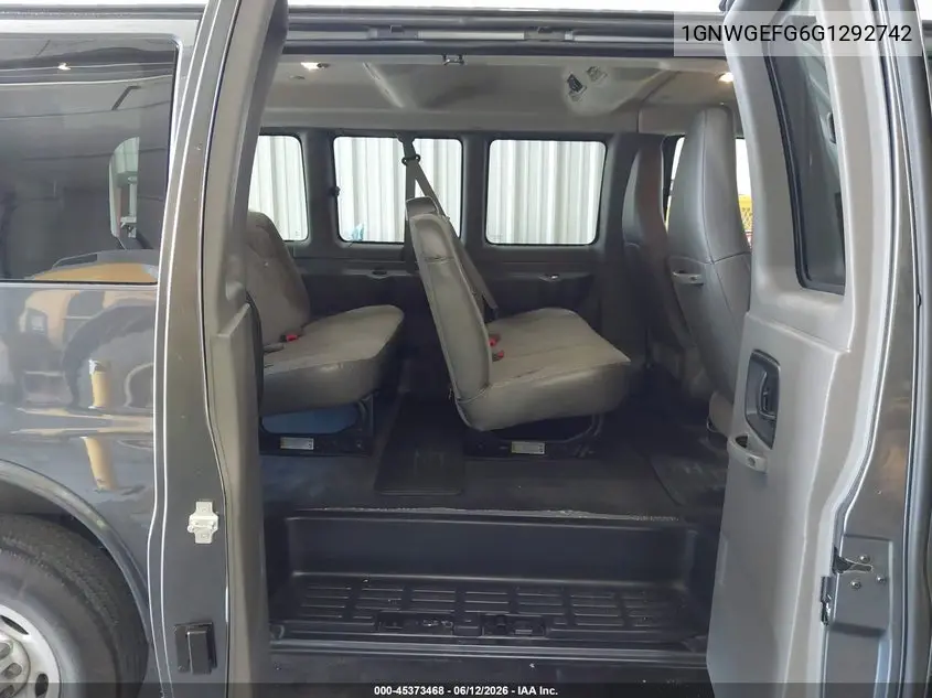 2016 Chevrolet Express 2500 Ls VIN: 1GNWGEFG6G1292742 Lot: 45373468