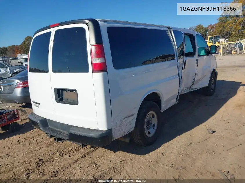 1GAZGNFG9H1183661 2017 Chevrolet Express 3500 Ls