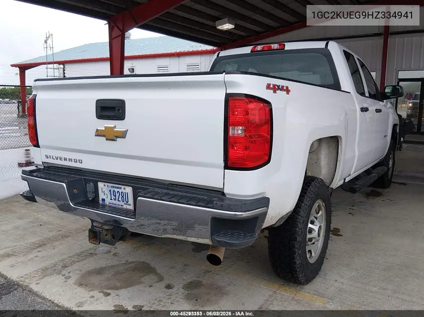 2017 Chevrolet Silverado 2500Hd Wt VIN: 1GC2KUEG9HZ334941 Lot: 45293353