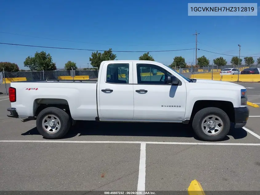 2017 Chevrolet Silverado 1500 Work Truck VIN: 1GCVKNEH7HZ312819 Lot: 45507232