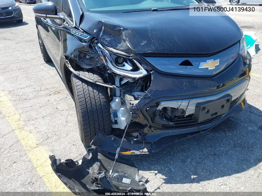 2018 Chevrolet Bolt Ev Lt VIN: 1G1FW6S00J4139430 Lot: 45526524