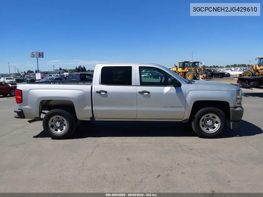 2018 Chevrolet Silverado 1500 Wt VIN: 3GCPCNEH2JG429610 Lot: 45534850
