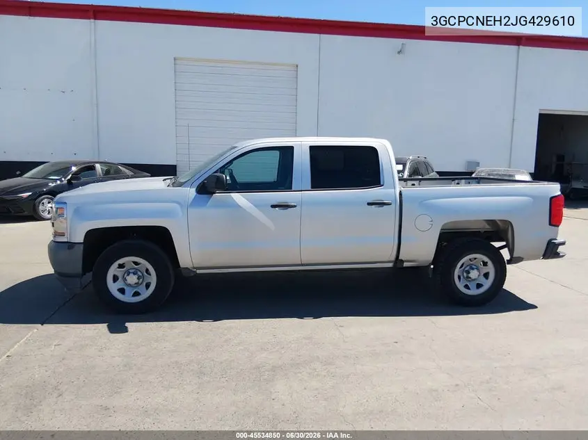 2018 Chevrolet Silverado 1500 Wt VIN: 3GCPCNEH2JG429610 Lot: 45534850