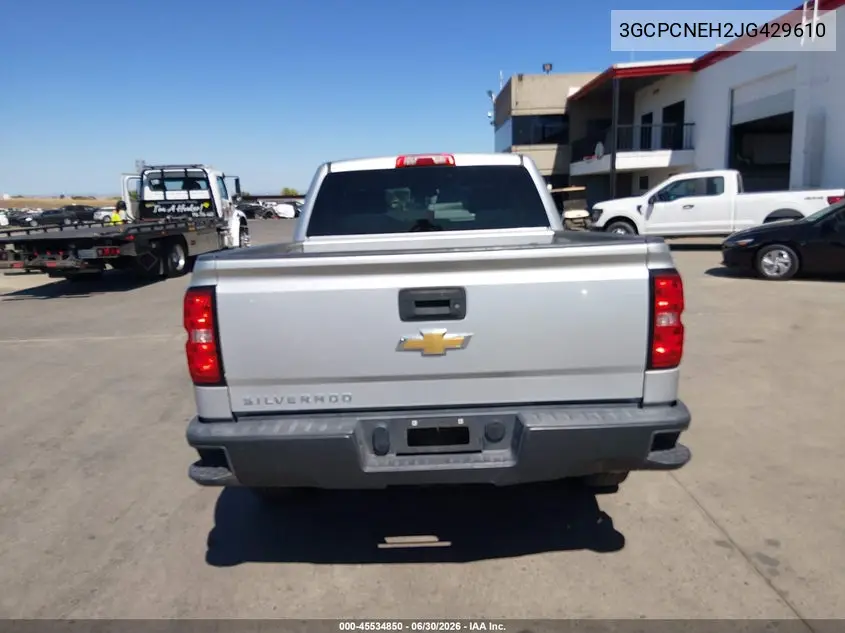 2018 Chevrolet Silverado 1500 Wt VIN: 3GCPCNEH2JG429610 Lot: 45534850
