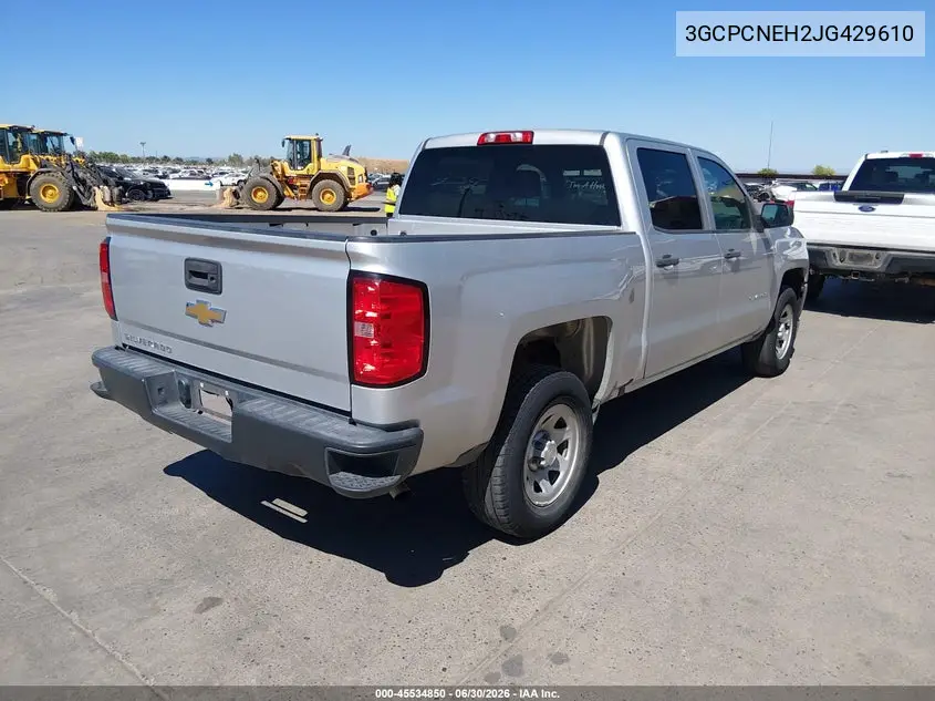 2018 Chevrolet Silverado 1500 Wt VIN: 3GCPCNEH2JG429610 Lot: 45534850