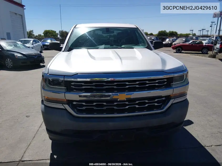 2018 Chevrolet Silverado 1500 Wt VIN: 3GCPCNEH2JG429610 Lot: 45534850