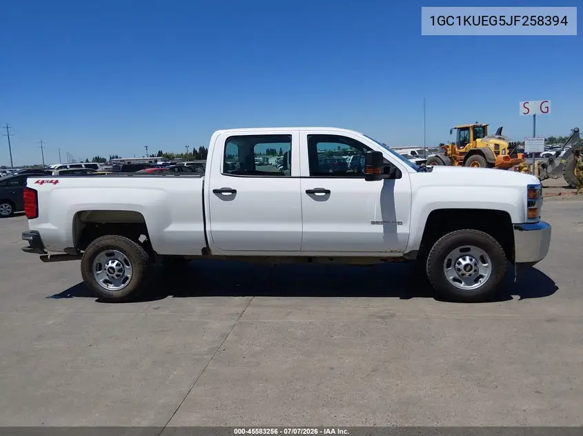 2018 Chevrolet Silverado 2500Hd Wt VIN: 1GC1KUEG5JF258394 Lot: 45583256