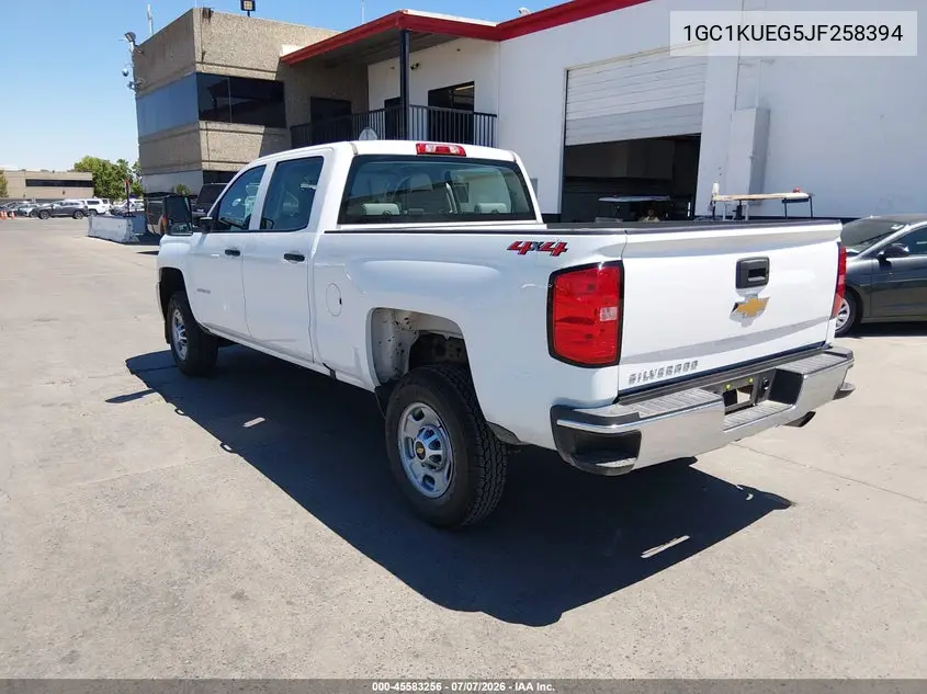 2018 Chevrolet Silverado 2500Hd Wt VIN: 1GC1KUEG5JF258394 Lot: 45583256
