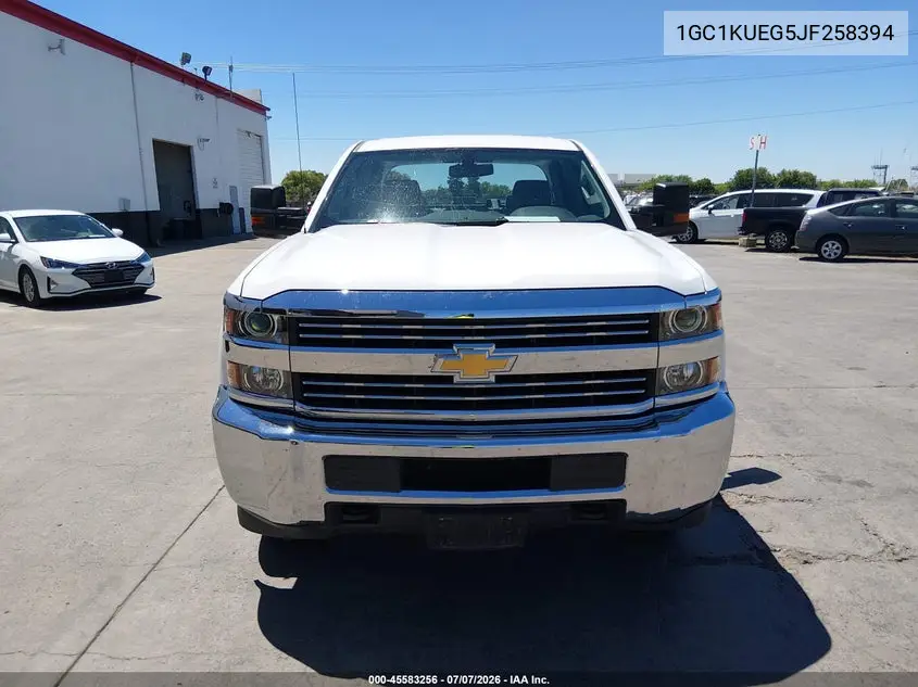 2018 Chevrolet Silverado 2500Hd Wt VIN: 1GC1KUEG5JF258394 Lot: 45583256