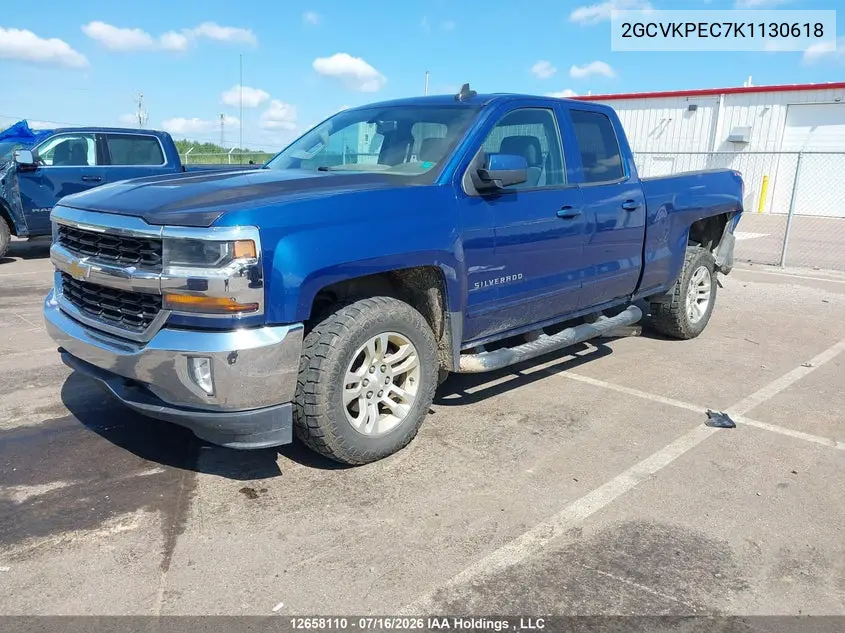 2019 Chevrolet Silverado 1500 Ld Lt VIN: 2GCVKPEC7K1130618 Lot: 12658110