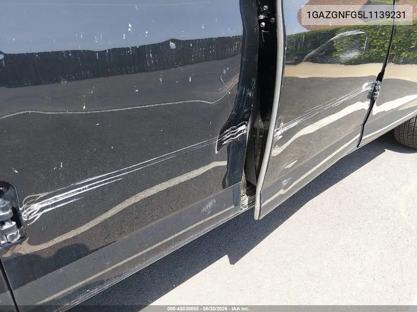 2020 Chevrolet Express Passenger Rwd 3500 Extended Wheelbase Ls VIN: 1GAZGNFG5L1139231 Lot: 45530895