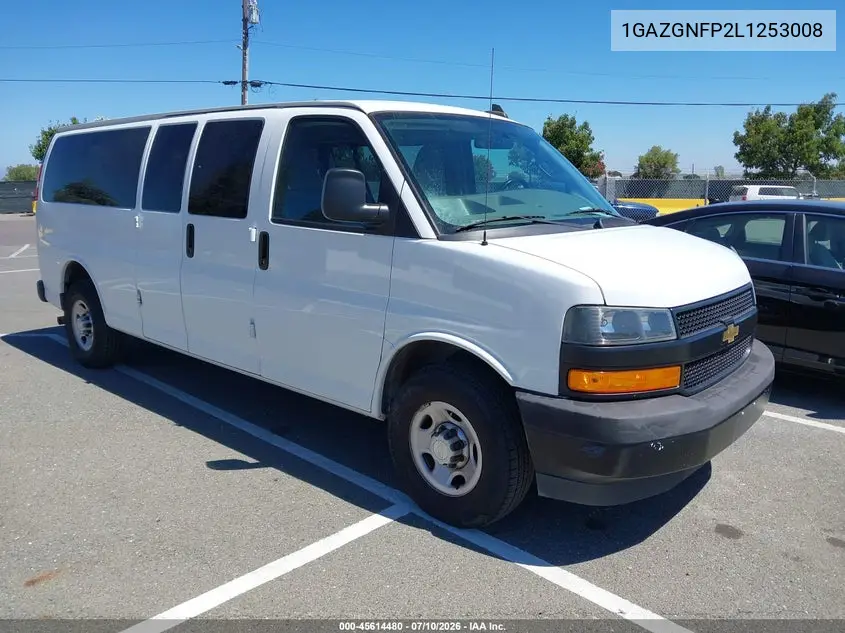 2020 Chevrolet Express Passenger Rwd 3500 Extended Wheelbase Ls VIN: 1GAZGNFP2L1253008 Lot: 45614480