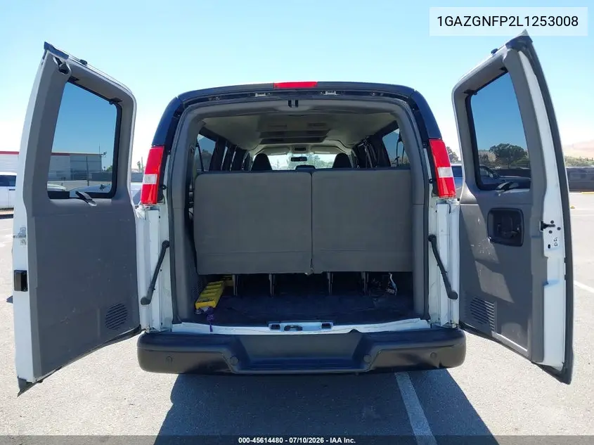 2020 Chevrolet Express Passenger Rwd 3500 Extended Wheelbase Ls VIN: 1GAZGNFP2L1253008 Lot: 45614480