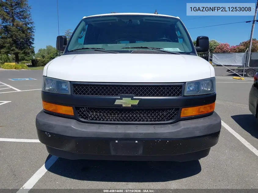 2020 Chevrolet Express Passenger Rwd 3500 Extended Wheelbase Ls VIN: 1GAZGNFP2L1253008 Lot: 45614480