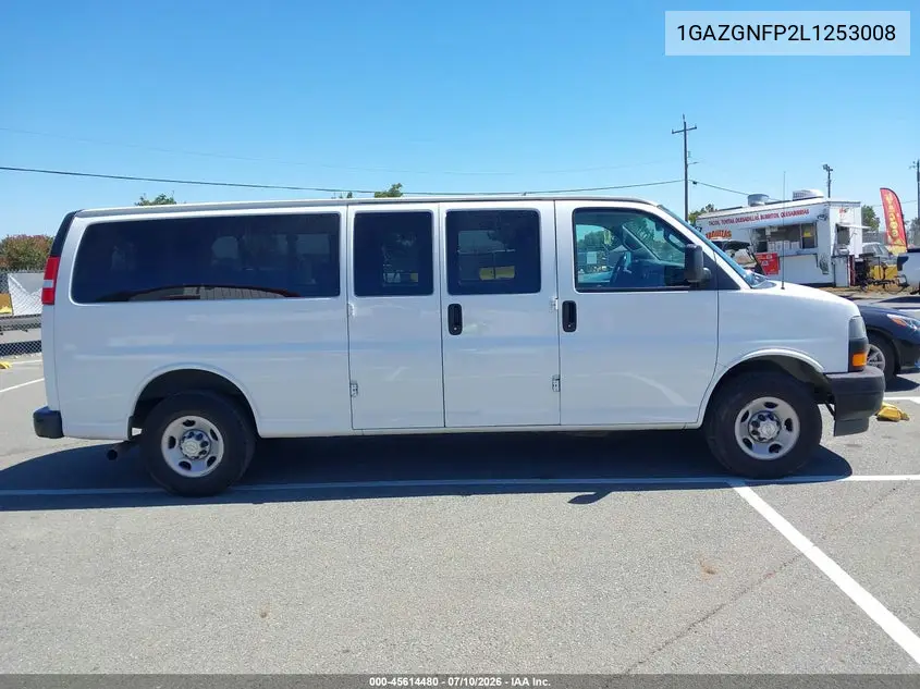 2020 Chevrolet Express Passenger Rwd 3500 Extended Wheelbase Ls VIN: 1GAZGNFP2L1253008 Lot: 45614480