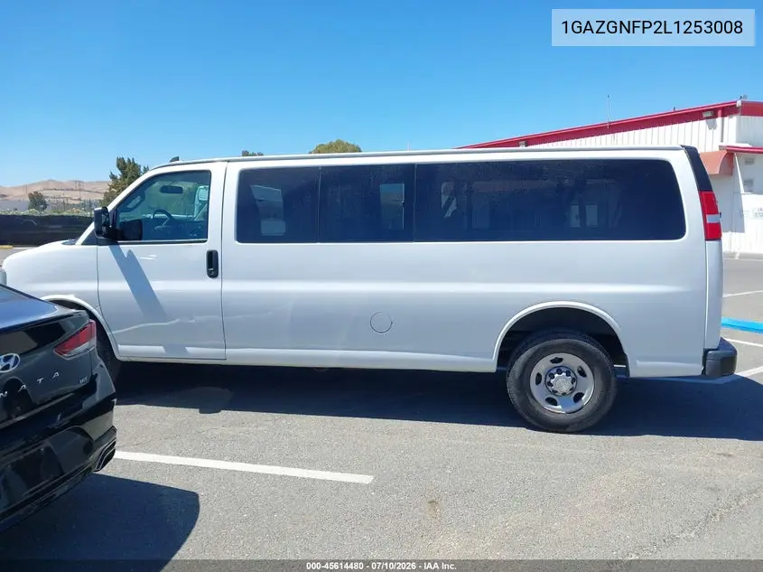 2020 Chevrolet Express Passenger Rwd 3500 Extended Wheelbase Ls VIN: 1GAZGNFP2L1253008 Lot: 45614480