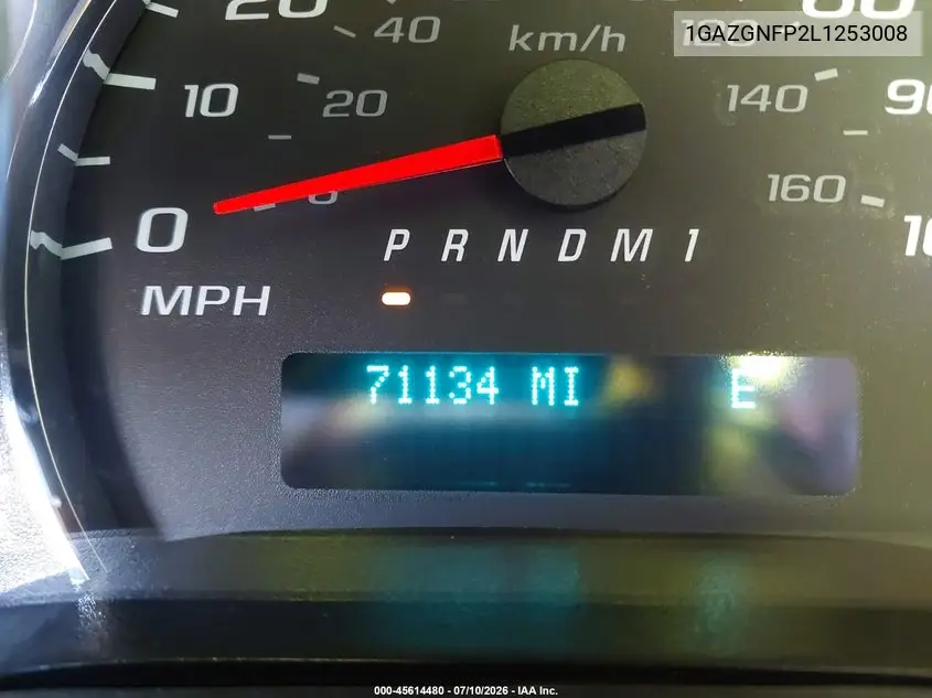 2020 Chevrolet Express Passenger Rwd 3500 Extended Wheelbase Ls VIN: 1GAZGNFP2L1253008 Lot: 45614480