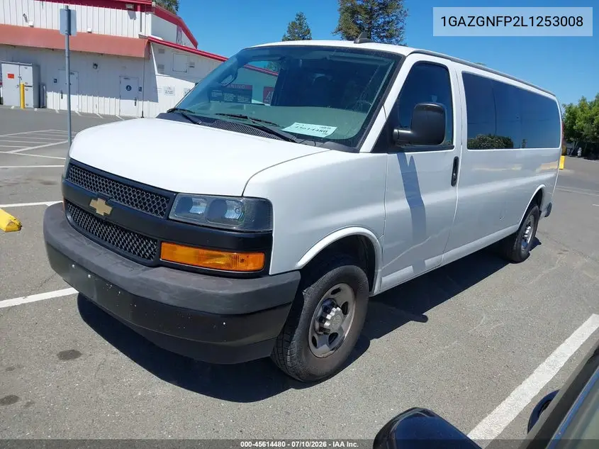 2020 Chevrolet Express Passenger Rwd 3500 Extended Wheelbase Ls VIN: 1GAZGNFP2L1253008 Lot: 45614480