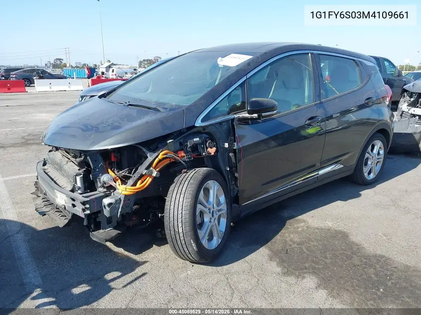 2021 Chevrolet Bolt Ev Fwd Lt VIN: 1G1FY6S03M4109661 Lot: 45089529