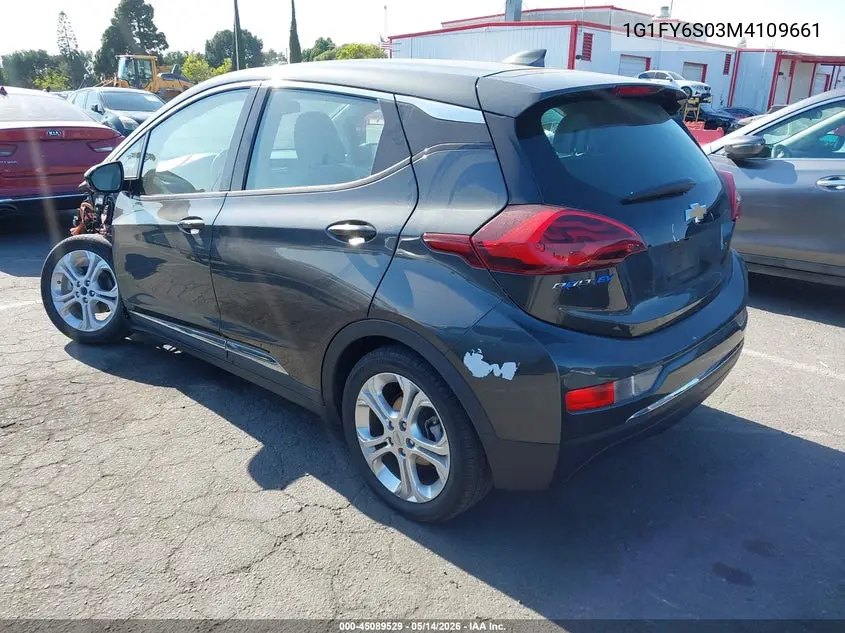 2021 Chevrolet Bolt Ev Fwd Lt VIN: 1G1FY6S03M4109661 Lot: 45089529